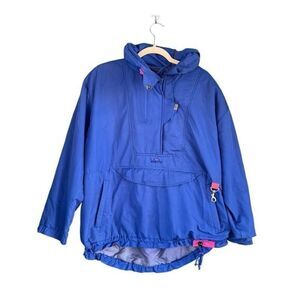 VTG Obermeyer Thinsulate Thermal Hoodie Anorak Jacket Blue Size‎ 12
